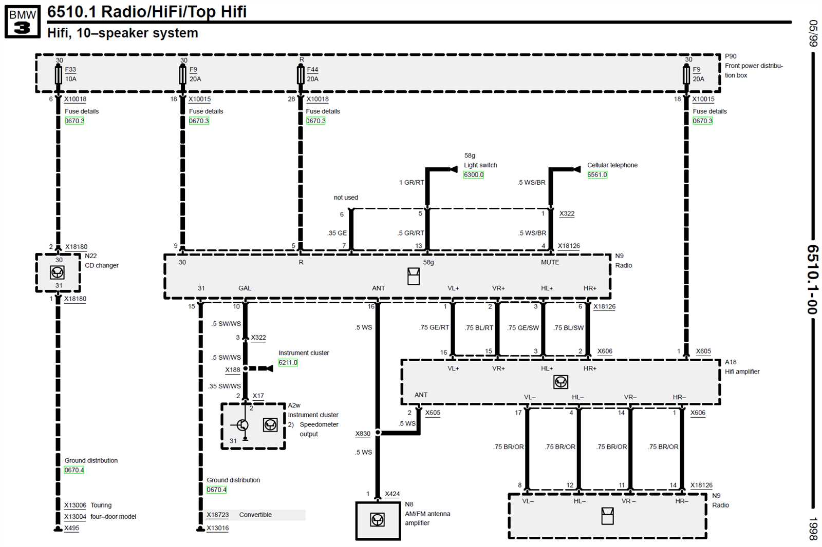 color bmw e46 radio wiring diagram