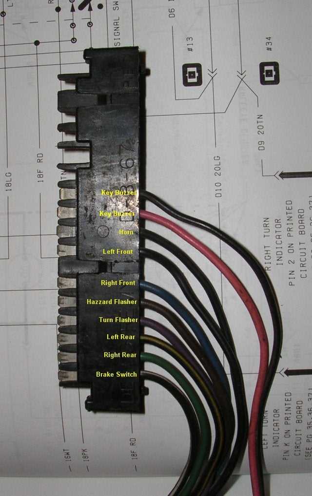 color code gm steering column wiring diagram