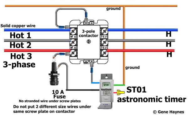 contactor diagram wiring lighting