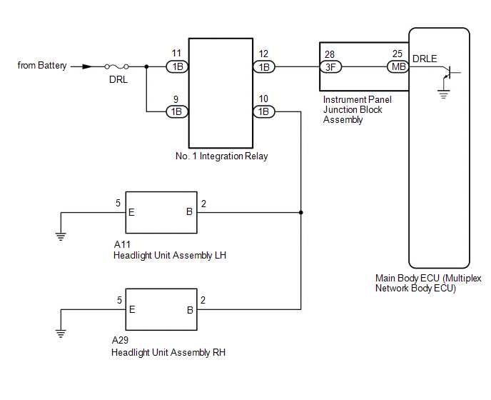 daytime running lights wiring diagram