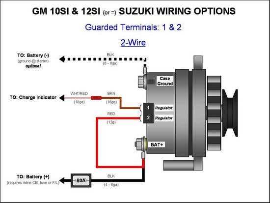 delco remy alternator wiring diagram 4 wire