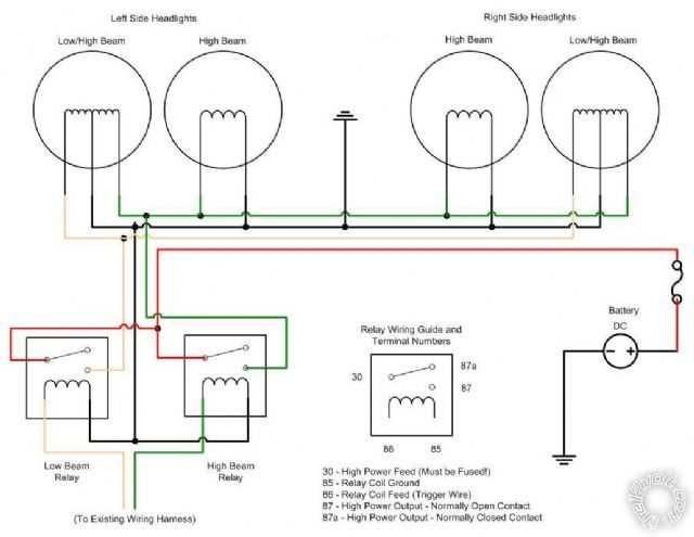 diagram headlight wiring