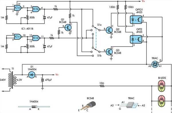 diagram of christmas light wiring