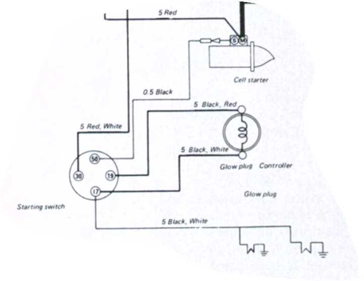 diesel tractor ignition switch wiring diagram