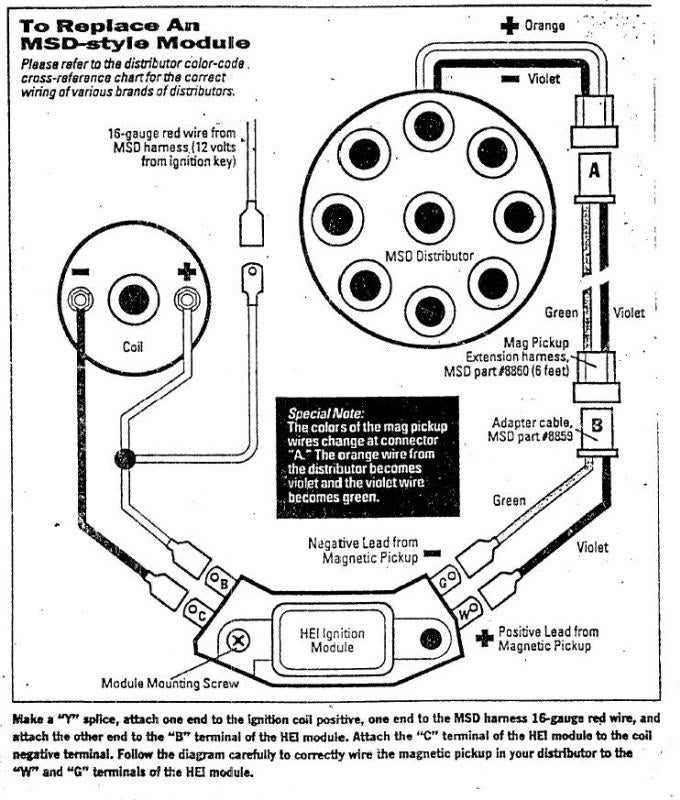 dual ignition coil sbc wiring diagram