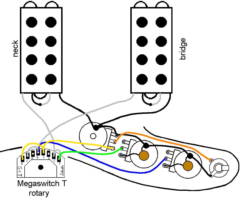 electric bass guitar wiring diagram