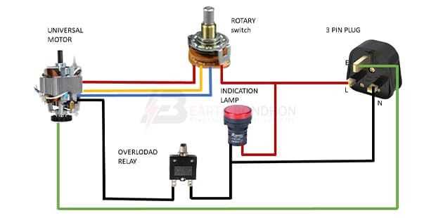 electric cement mixer switch wiring diagram