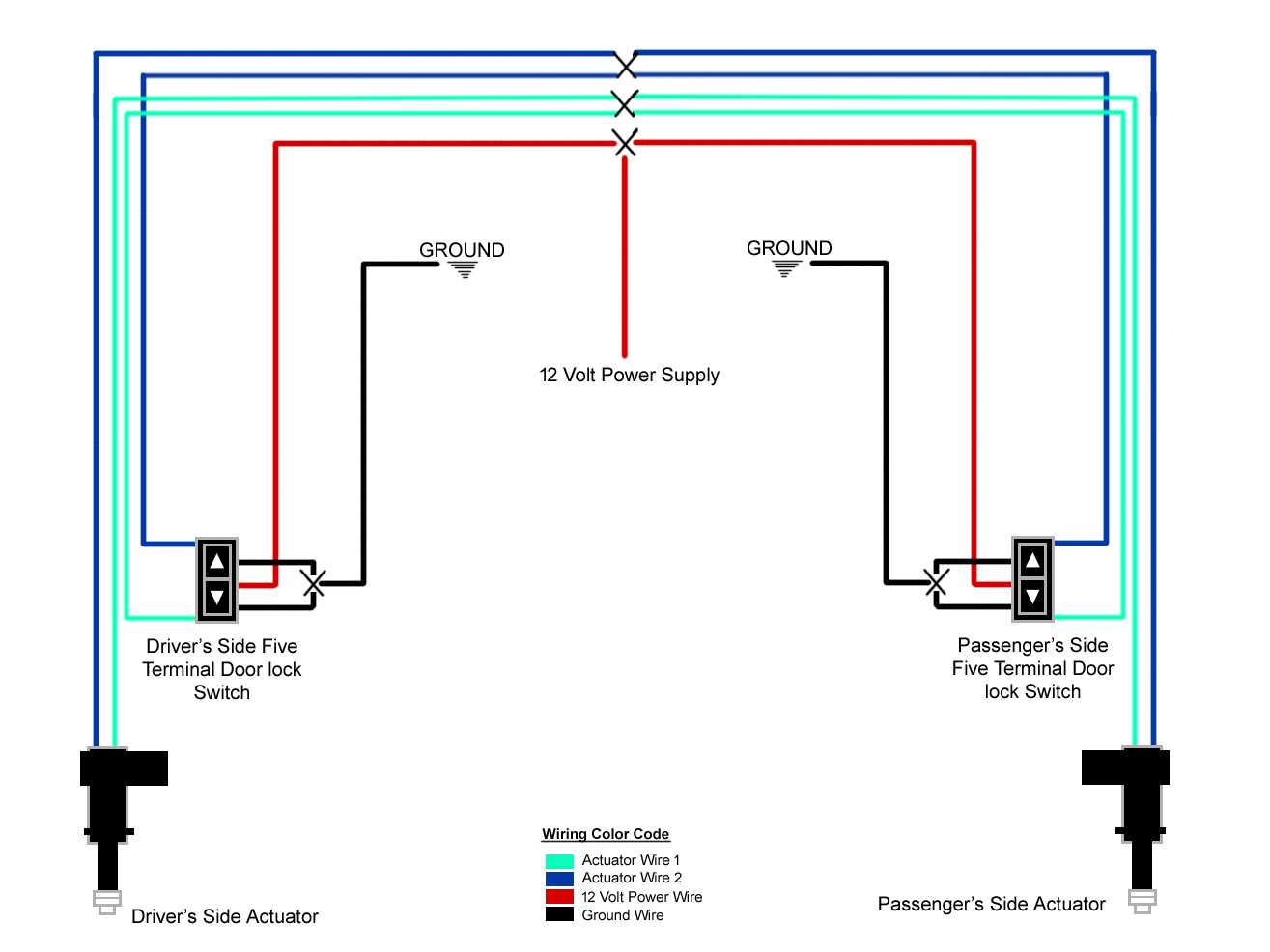 electric window wiring diagram