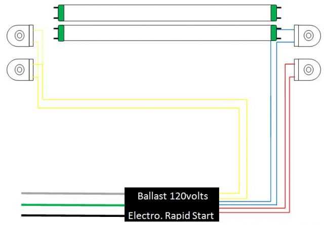 fluorescent light wiring diagram