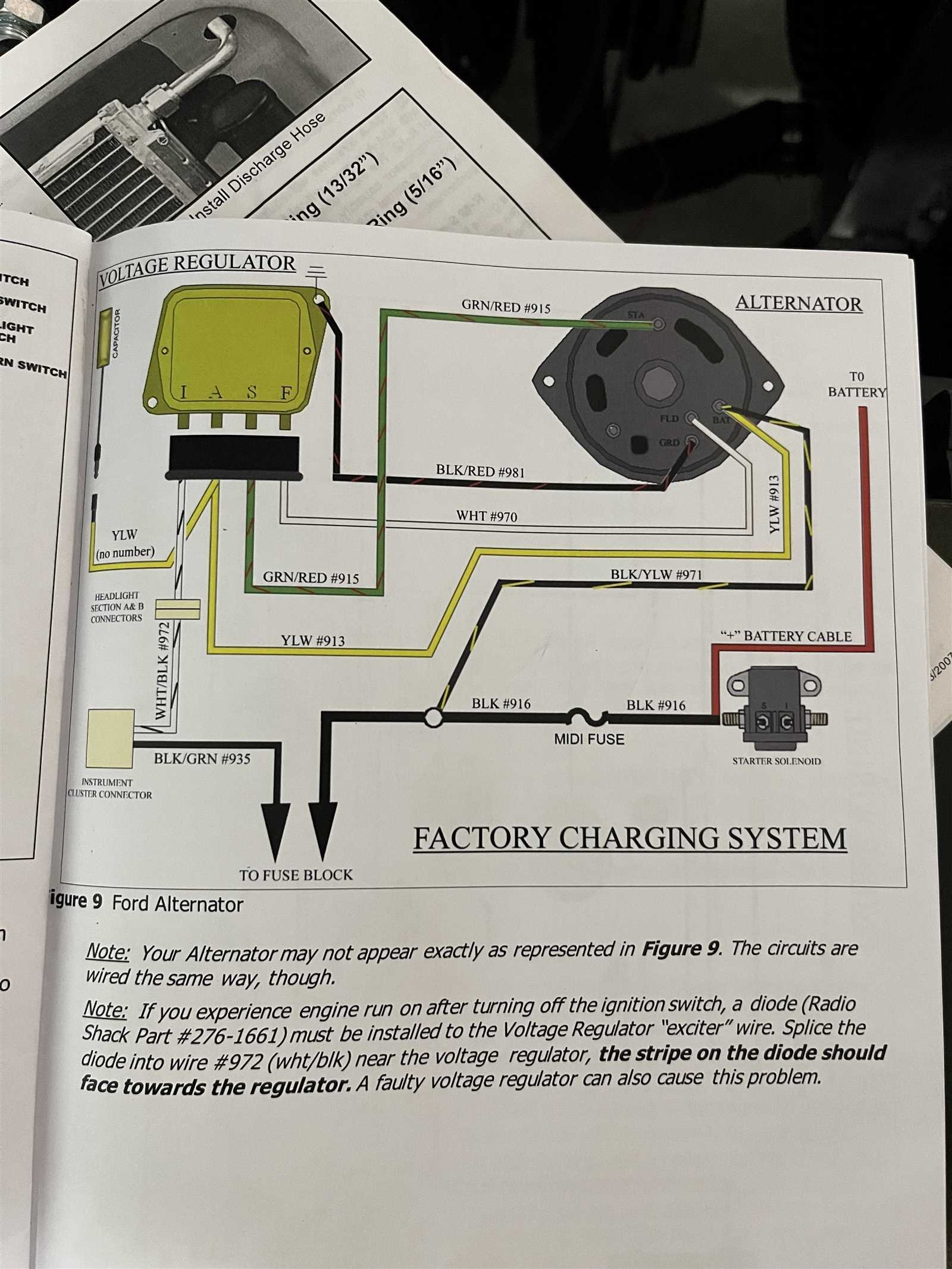 ford 4 wire alternator wiring diagram