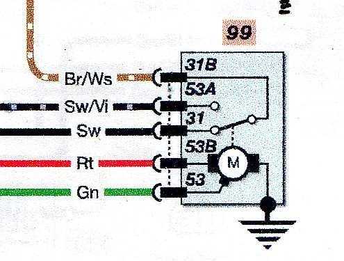 ford 5 wire wiper motor wiring diagram