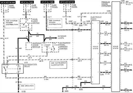 ford mustang radio wiring diagram