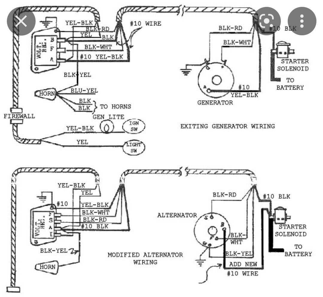 ford one wire alternator wiring diagram