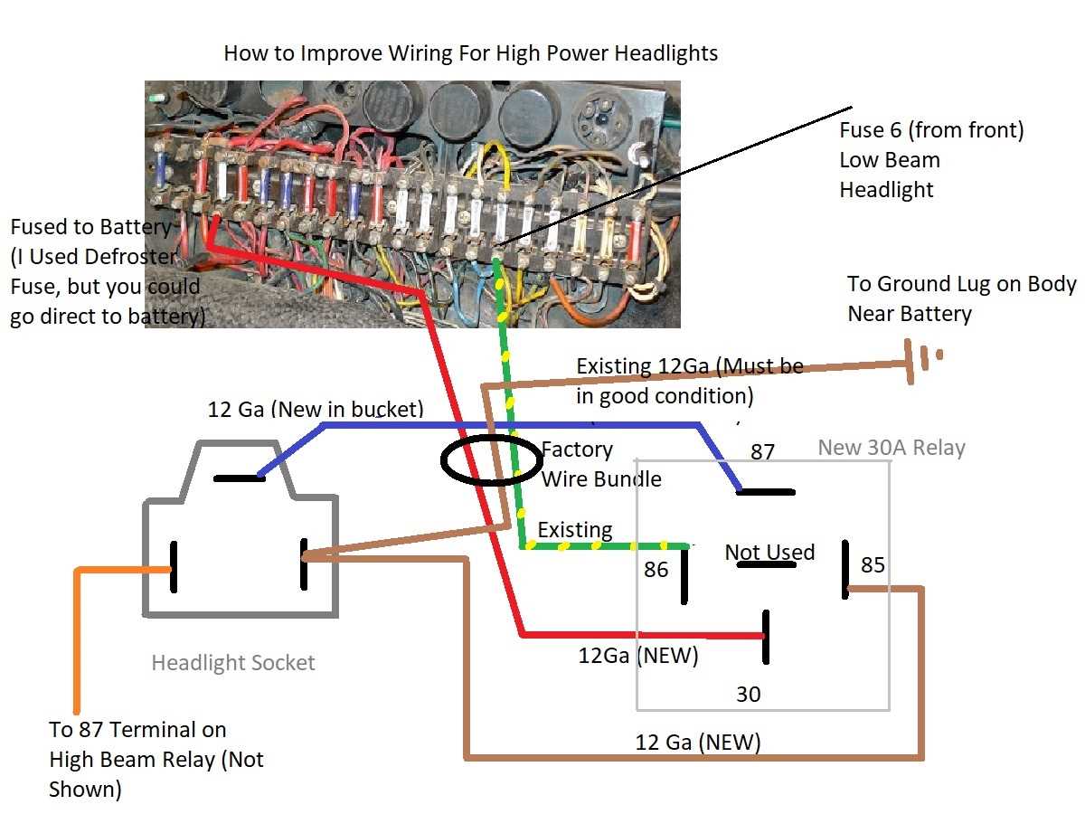 head lamp wiring diagram