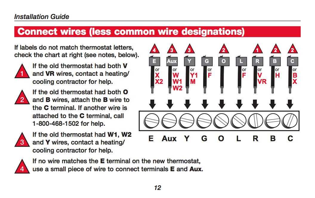 honeywell digital thermostat wiring diagram