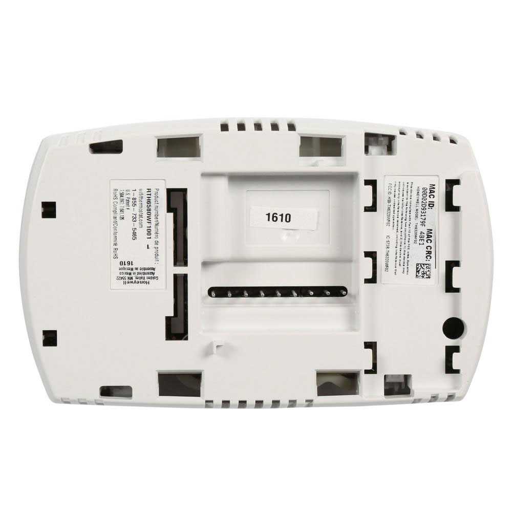 honeywell rth6580wf thermostat wiring diagram