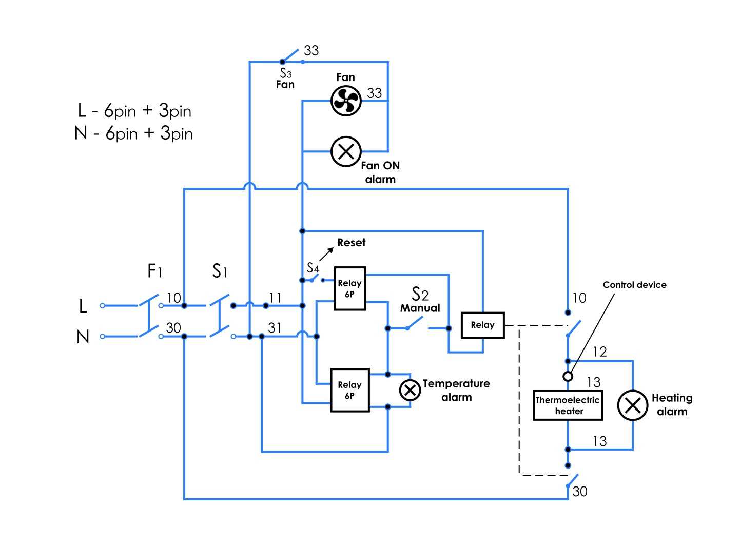 infrared heater wiring diagram