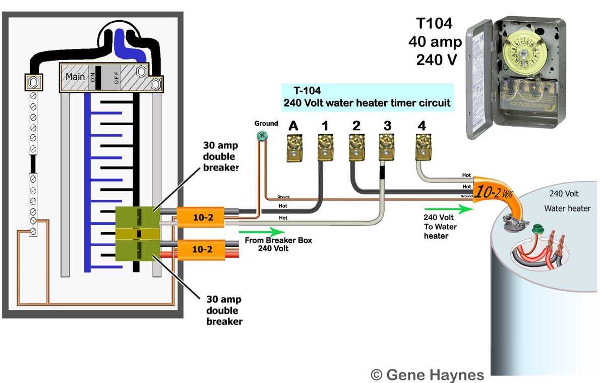 intermatic 240v timer wiring diagram