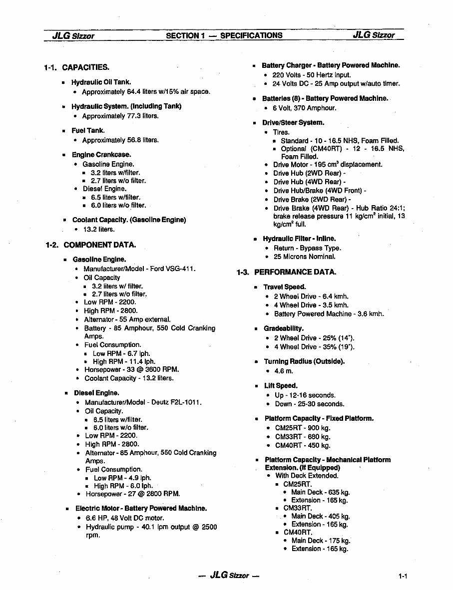 jlg scissor lift wiring diagram