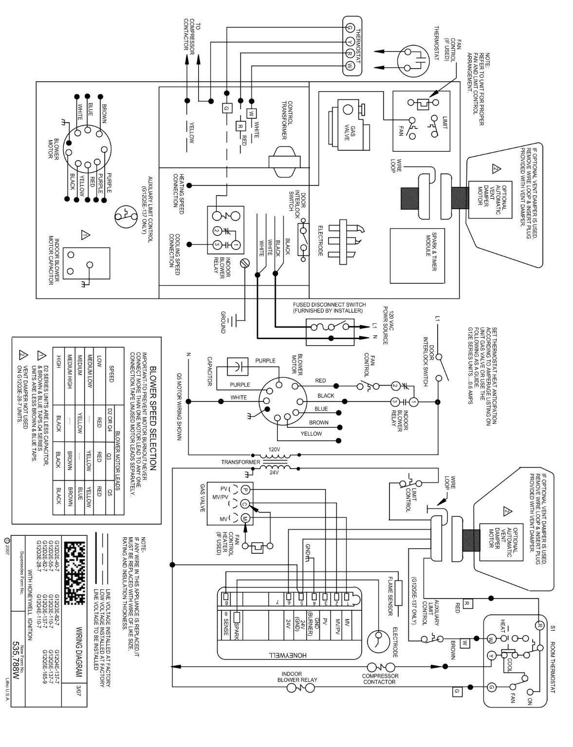 lennox furnace wiring diagram