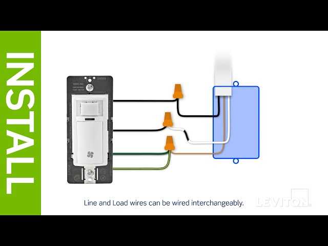 leviton 3 way motion sensor switch wiring diagram