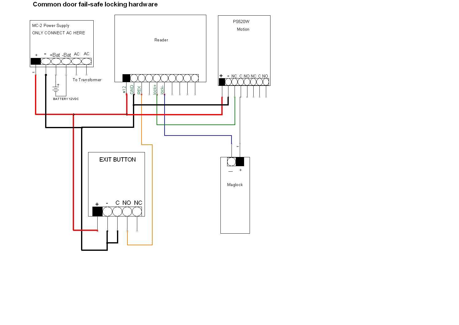 mag lock wiring diagram