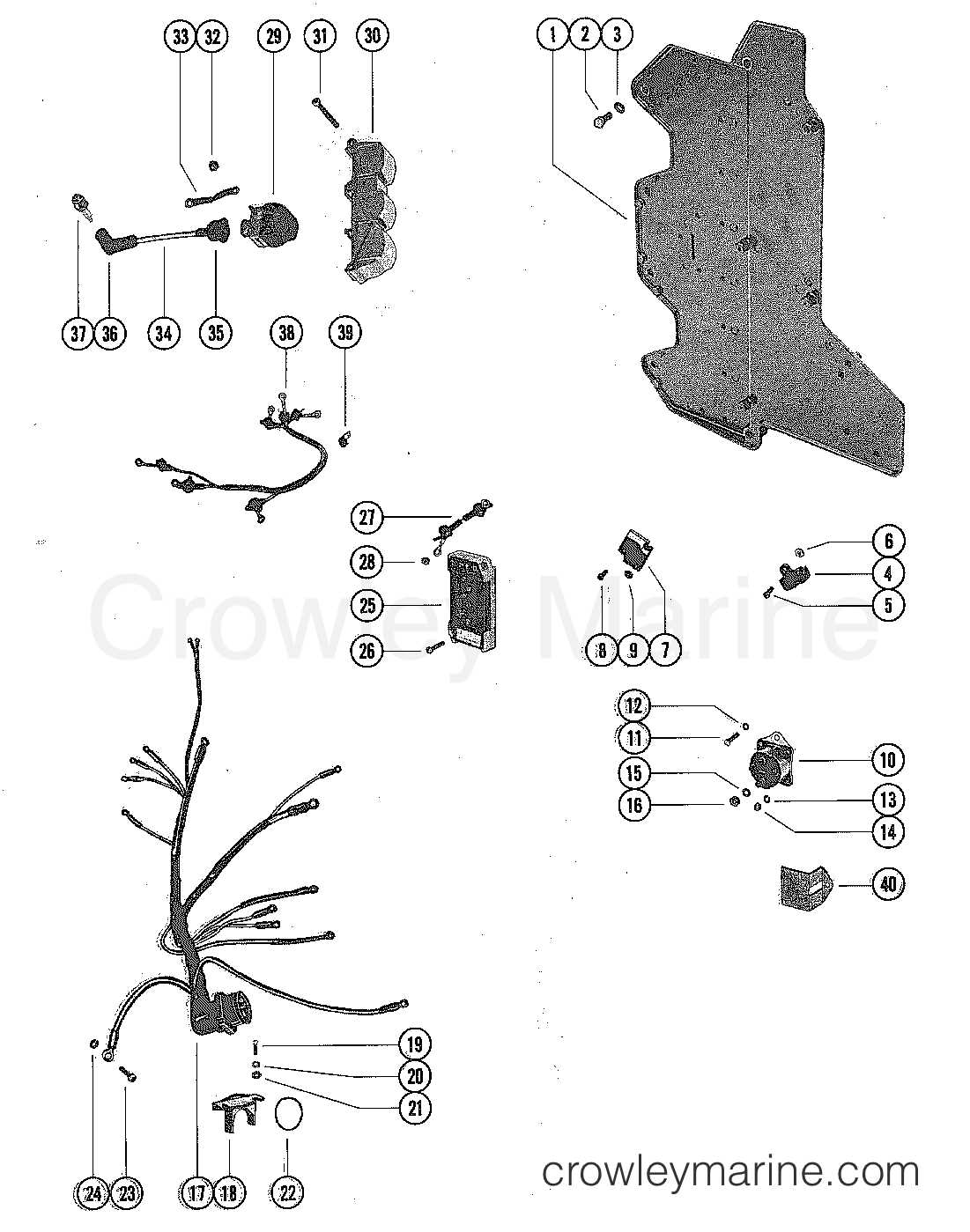 mercury outboard wiring harness diagram