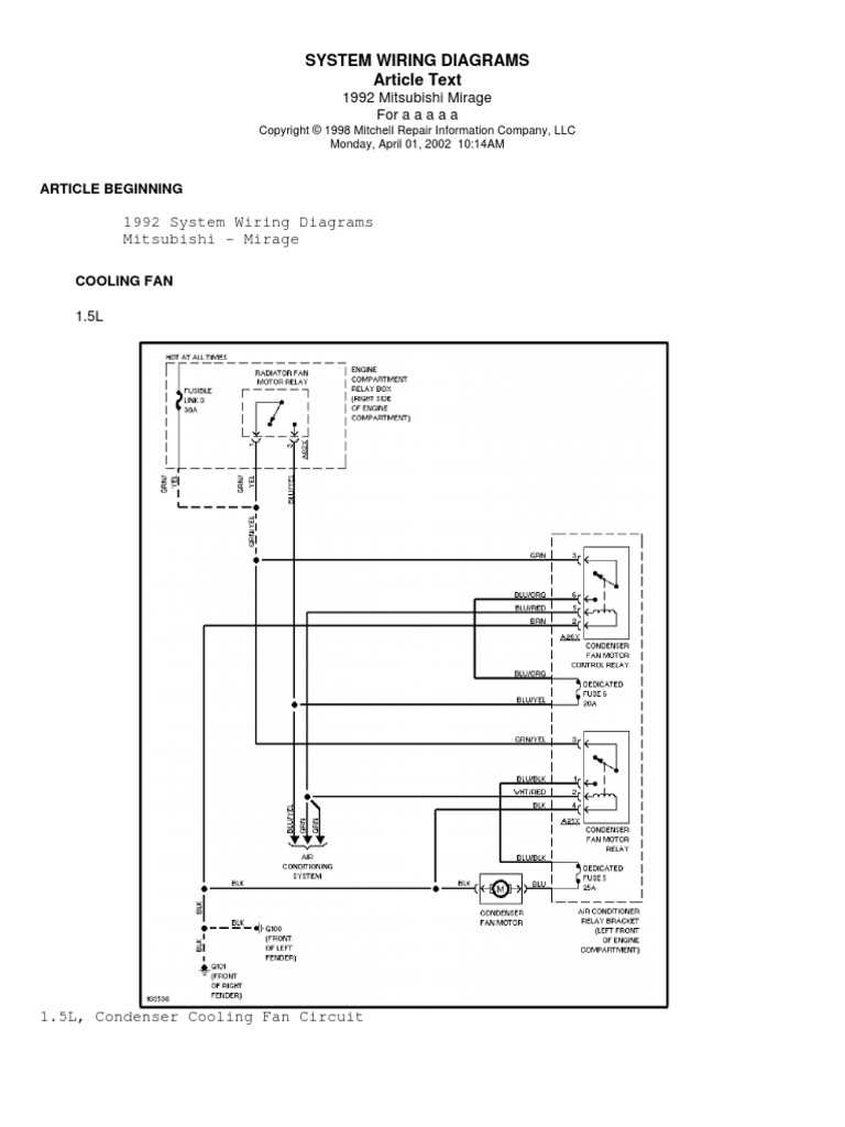 mitchell wiring diagrams free