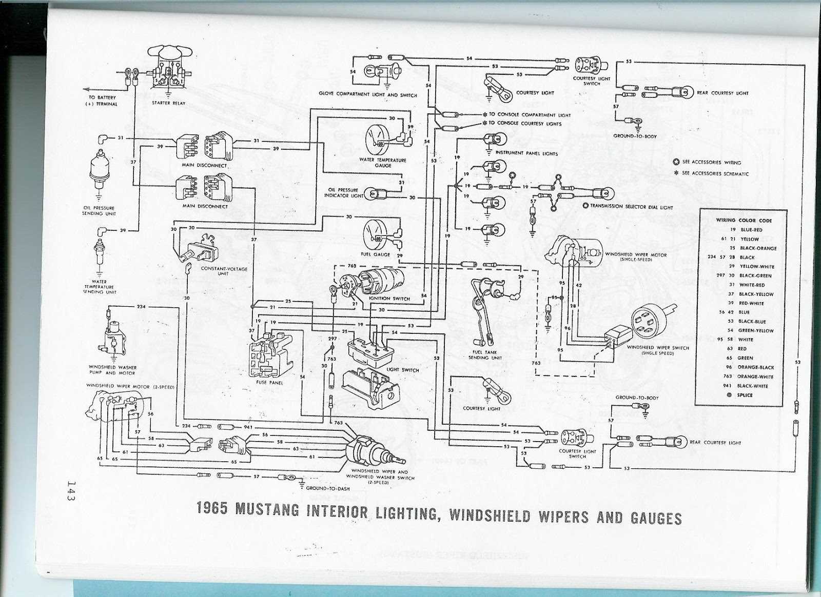 mustang wiring diagram