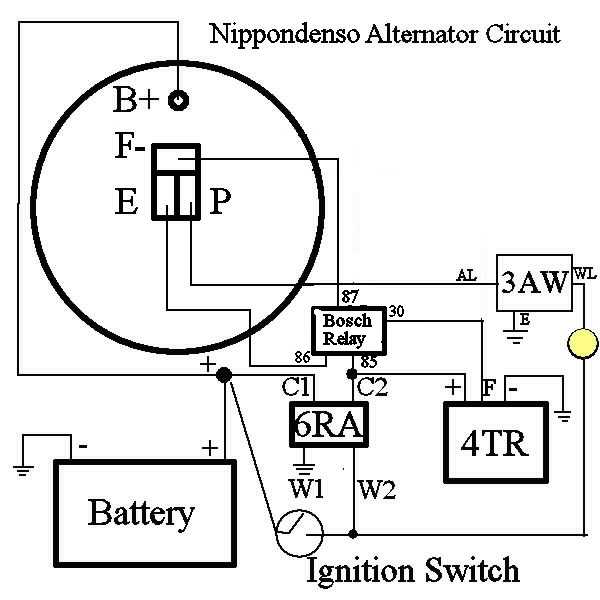 nippondenso alternator wiring diagram