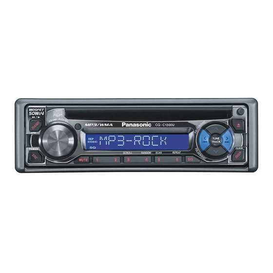 panasonic car radio wiring diagram