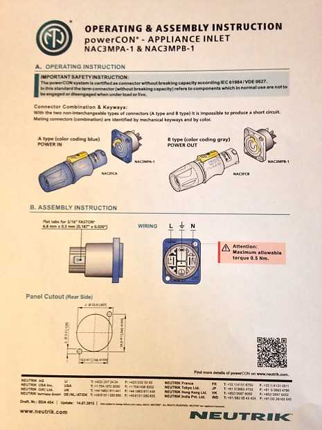 powercon wiring diagram