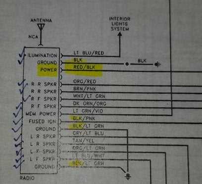 radio wiring harness diagram