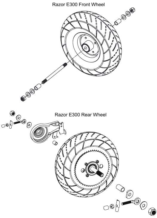 razor e300s wiring diagram