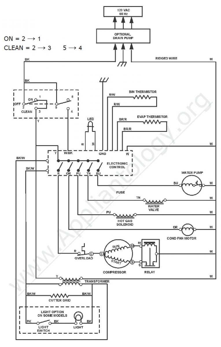 refrigerator wiring diagram