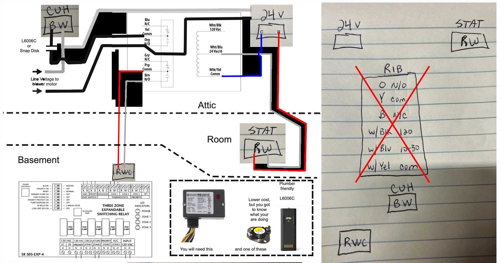 ribu1c relay wiring diagram