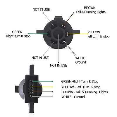 round 4 pin trailer wiring diagram