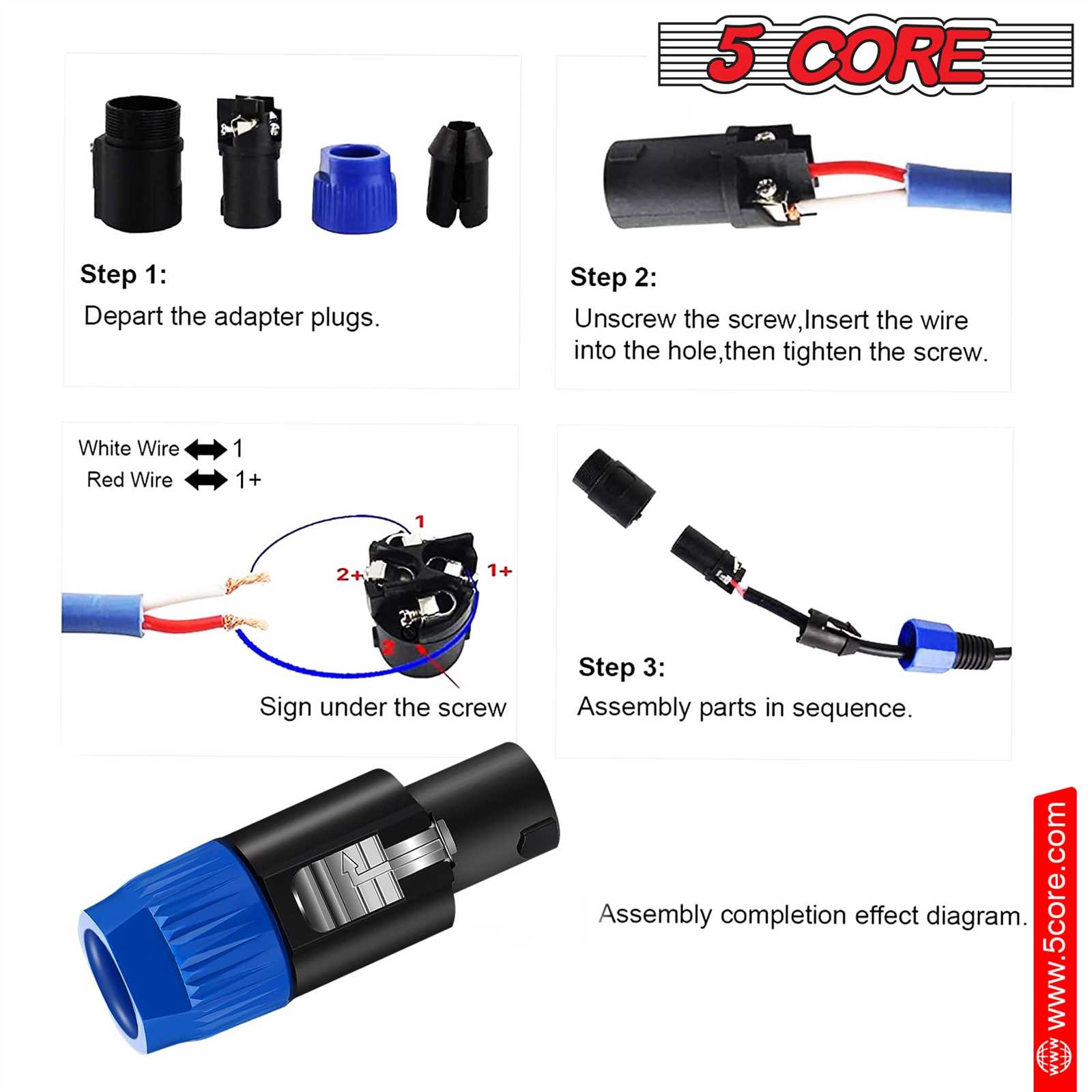 speakon wiring diagram