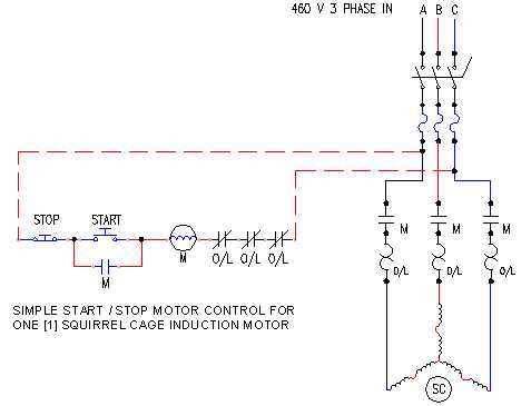 start stop wiring diagram