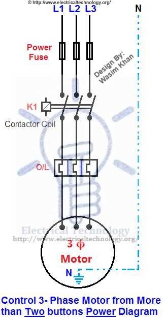 three phase electric motor wiring diagram