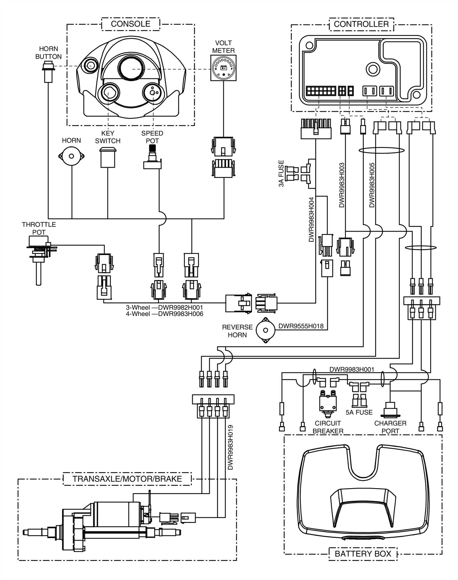 three wheeler pride mobility scooter wiring diagram