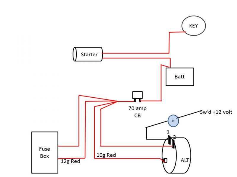 three wire 3 wire alternator wiring diagram