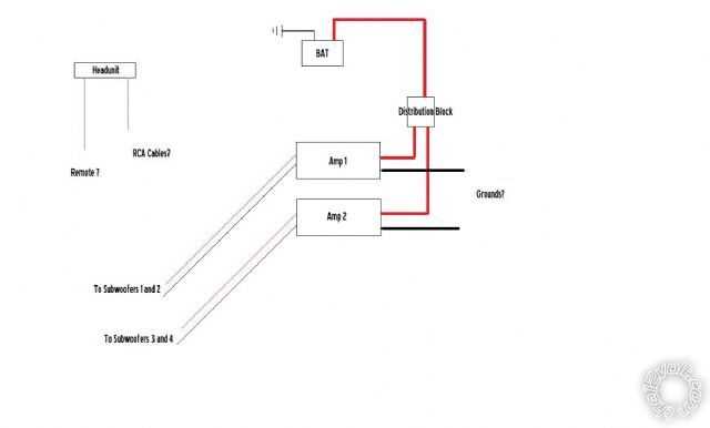 two amp wiring diagram