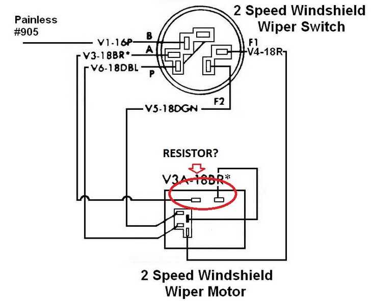 two speed wiper motor wiring diagram