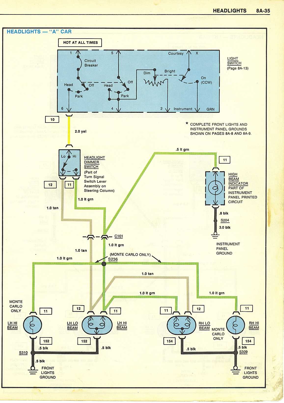 vw headlight switch wiring diagram