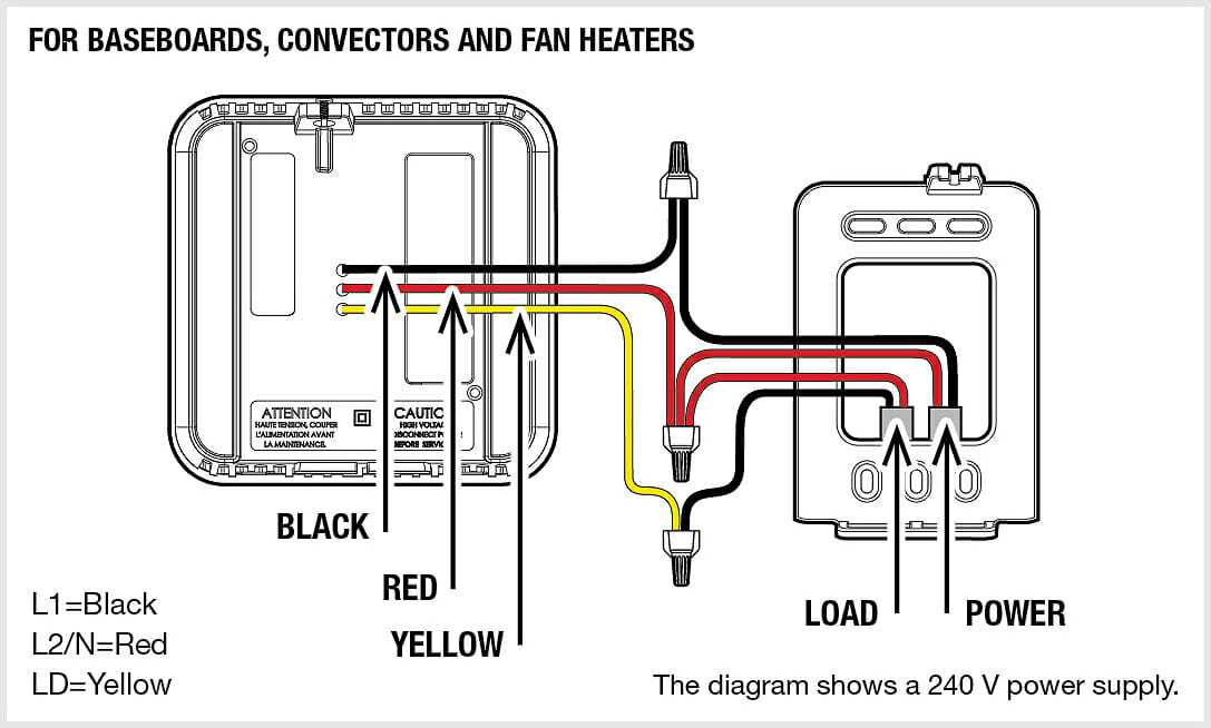 wiring baseboard heater diagram