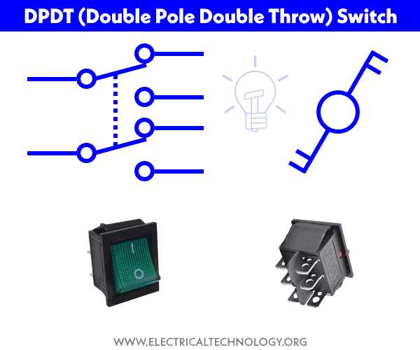 wiring diagram double pole double throw toggle switch