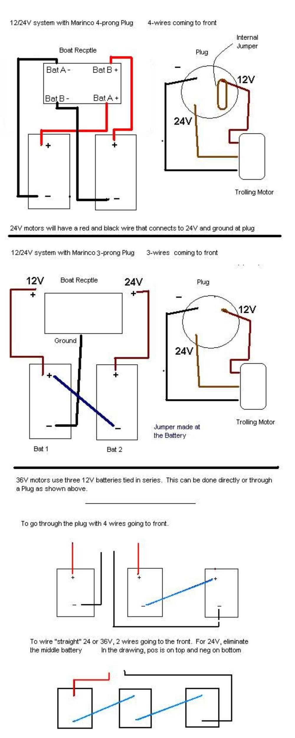 wiring diagram for 12 24 volt trolling motor