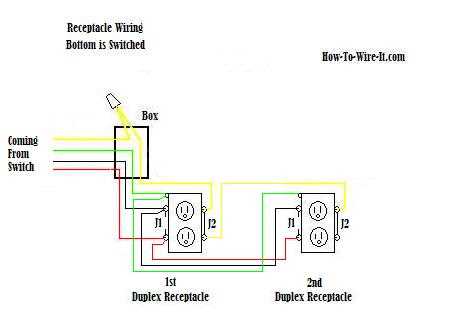 wiring diagram for a switched outlet