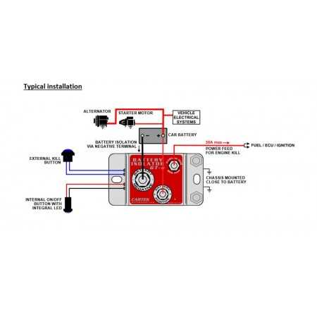 wiring diagram for battery isolator